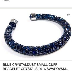 Swarovski Purple/blue crystal dust cuff